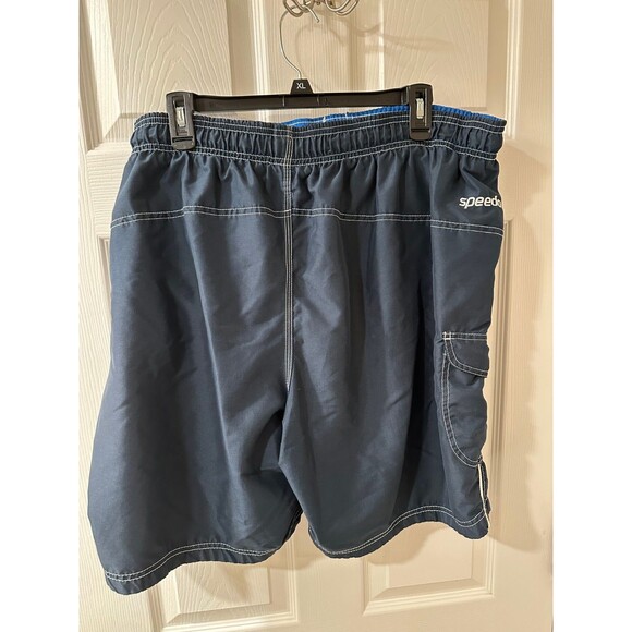SPEEDO Size XXL Dark Blue Bathing Suit Swim Trunks Men's - Picture 3 of 3